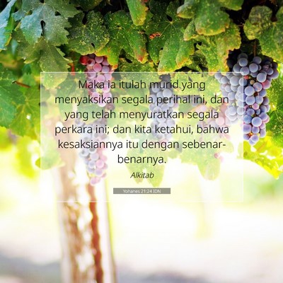Yohanes 21:24 IDN Gambar Ayat Alkitab