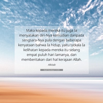 Kisah Para Rasul 1:3 Ayat Alkitab Dijelaskan