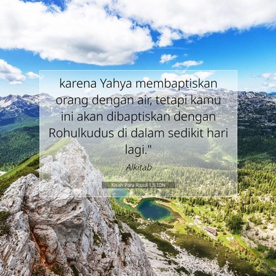 Kisah Para Rasul 1:5 Ayat Alkitab Dijelaskan