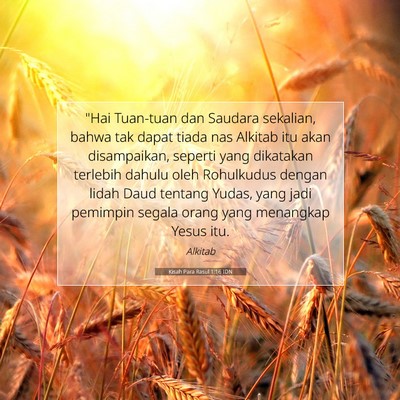 Kisah Para Rasul 1:16 Ayat Alkitab Dijelaskan