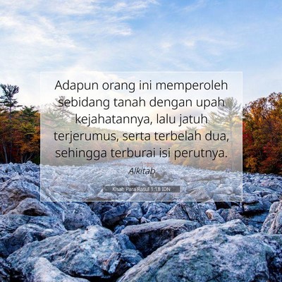 Kisah Para Rasul 1:18 Ayat Alkitab Dijelaskan