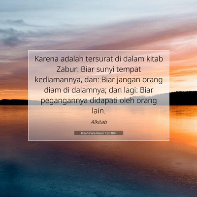 Kisah Para Rasul 1:20 Ayat Alkitab Dijelaskan