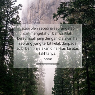 Kisah Para Rasul 2:30 IDN Gambar Ayat Alkitab