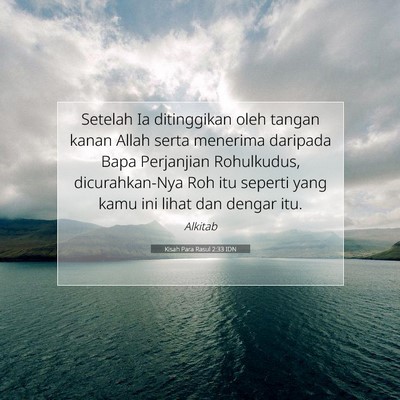 Kisah Para Rasul 2:33 IDN Gambar Ayat Alkitab