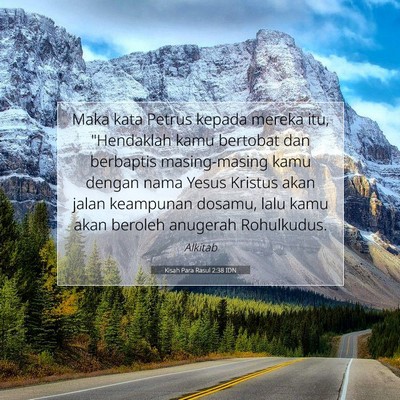 Kisah Para Rasul 2:38 IDN Gambar Ayat Alkitab