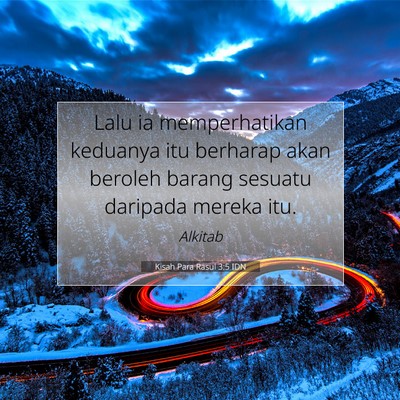 Kisah Para Rasul 3:5 Ayat Alkitab Dijelaskan