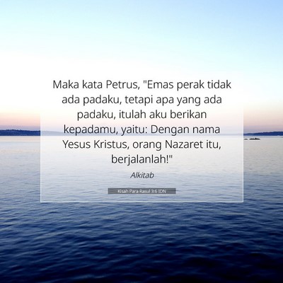 Kisah Para Rasul 3:6 Ayat Alkitab Dijelaskan