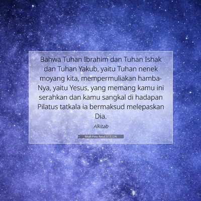 Kisah Para Rasul 3:13 IDN Gambar Ayat Alkitab
