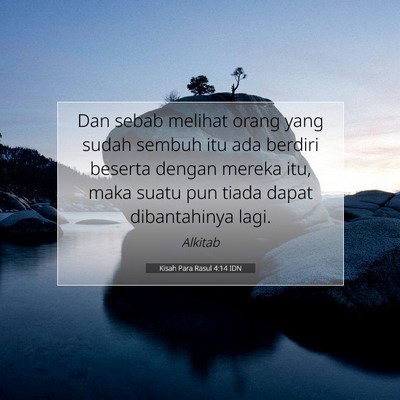 Kisah Para Rasul 4:14 Ayat Alkitab Dijelaskan