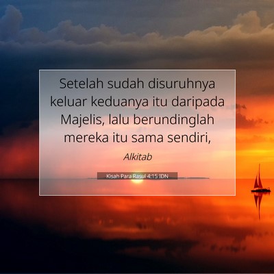Kisah Para Rasul 4:15 Ayat Alkitab Dijelaskan