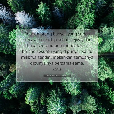 Kisah Para Rasul 4:32 IDN Gambar Ayat Alkitab
