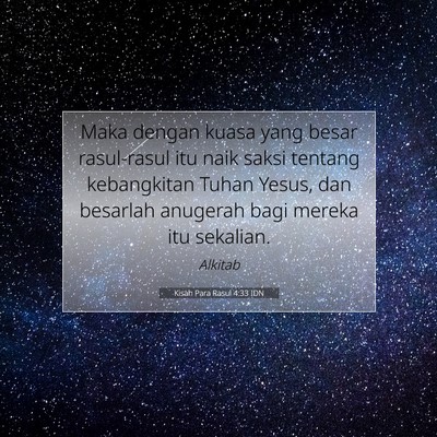 Kisah Para Rasul 4:33 IDN Gambar Ayat Alkitab