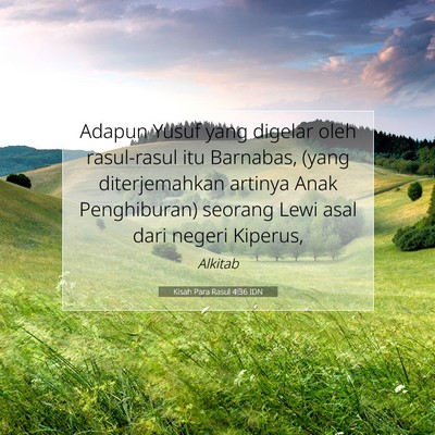 Kisah Para Rasul 4:36 IDN Gambar Ayat Alkitab