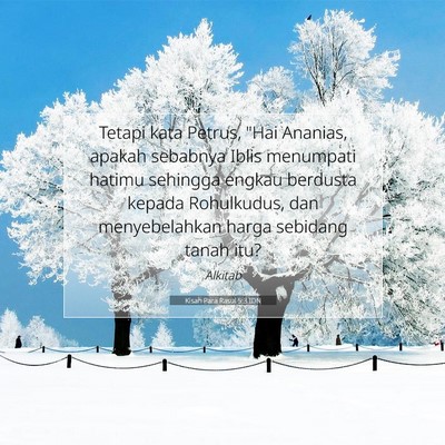 Kisah Para Rasul 5:3 Ayat Alkitab Dijelaskan