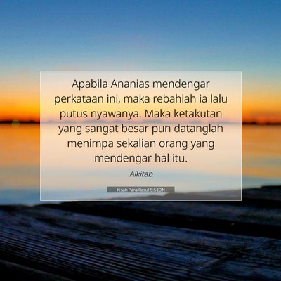 Kisah Para Rasul 5:5 IDN Gambar Ayat Alkitab