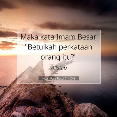 Kisah Para Rasul 7:1 Ayat Alkitab Dijelaskan