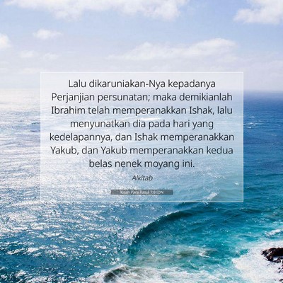 Kisah Para Rasul 7:8 IDN Gambar Ayat Alkitab