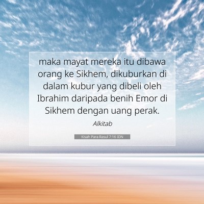 Kisah Para Rasul 7:16 Ayat Alkitab Dijelaskan