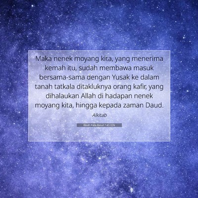 Kisah Para Rasul 7:45 IDN Gambar Ayat Alkitab
