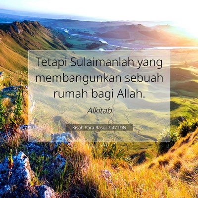 Kisah Para Rasul 7:47 Ayat Alkitab Dijelaskan