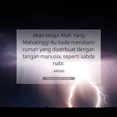 Kisah Para Rasul 7:48 IDN Gambar Ayat Alkitab