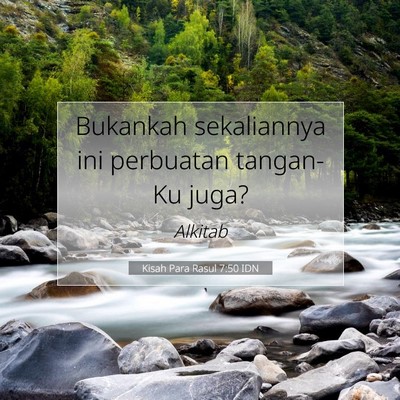 Kisah Para Rasul 7:50 Ayat Alkitab Dijelaskan