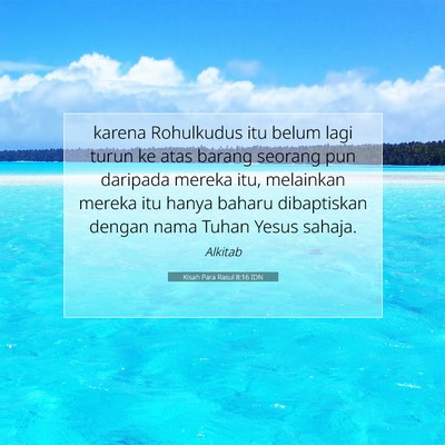 Kisah Para Rasul 8:16 Ayat Alkitab Dijelaskan