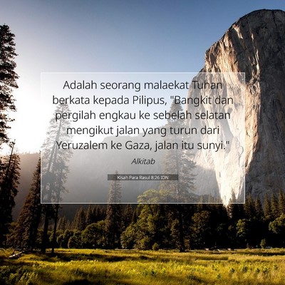 Kisah Para Rasul 8:26 IDN Gambar Ayat Alkitab