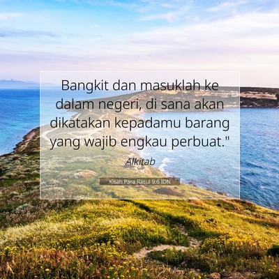 Kisah Para Rasul 9:6 IDN Gambar Ayat Alkitab