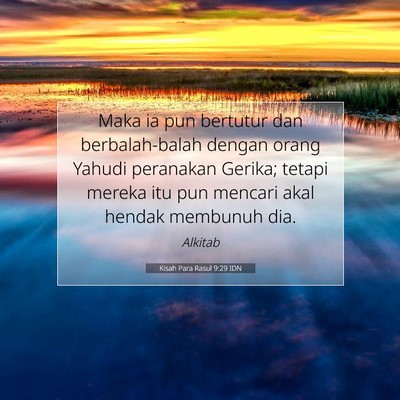 Kisah Para Rasul 9:29 IDN Gambar Ayat Alkitab