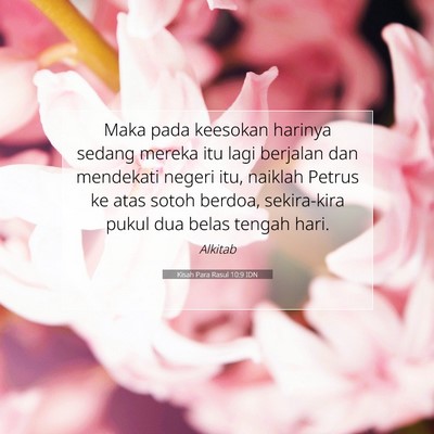 Kisah Para Rasul 10:9 Ayat Alkitab Dijelaskan