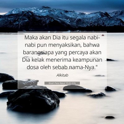 Kisah Para Rasul 10:43 IDN Gambar Ayat Alkitab