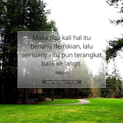 Kisah Para Rasul 11:10 Ayat Alkitab Dijelaskan