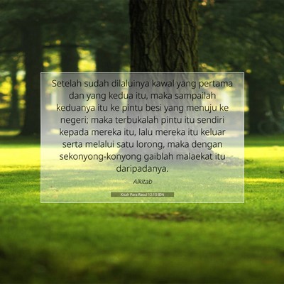 Kisah Para Rasul 12:10 Ayat Alkitab Dijelaskan