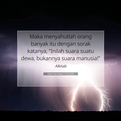 Kisah Para Rasul 12:22 Ayat Alkitab Dijelaskan