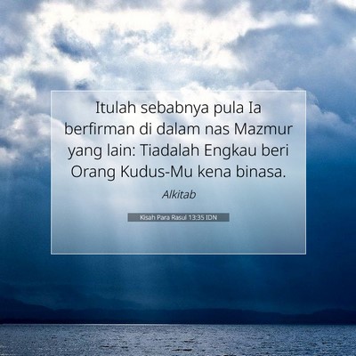 Kisah Para Rasul 13:35 Ayat Alkitab Dijelaskan