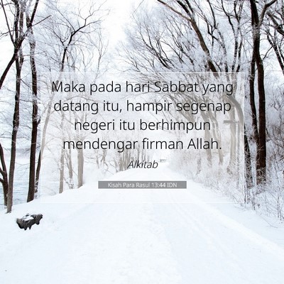 Kisah Para Rasul 13:44 IDN Gambar Ayat Alkitab