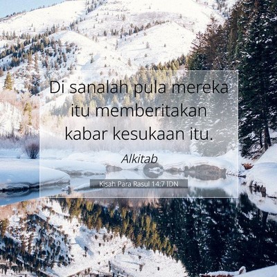 Kisah Para Rasul 14:7 Ayat Alkitab Dijelaskan
