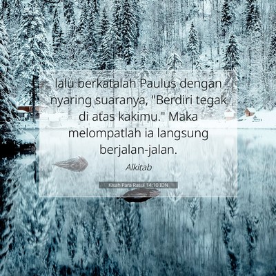 Kisah Para Rasul 14:10 Ayat Alkitab Dijelaskan