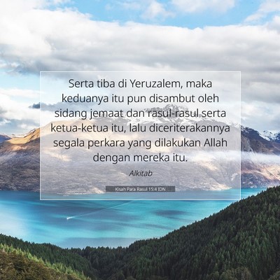 Kisah Para Rasul 15:4 IDN Gambar Ayat Alkitab