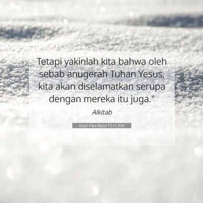 Kisah Para Rasul 15:11 IDN Gambar Ayat Alkitab