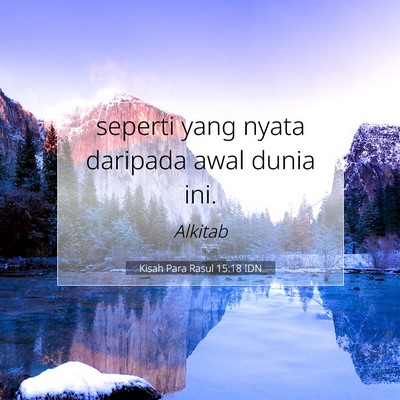 Kisah Para Rasul 15:18 IDN Gambar Ayat Alkitab