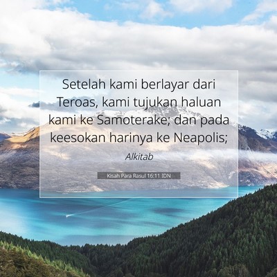 Kisah Para Rasul 16:11 Ayat Alkitab Dijelaskan