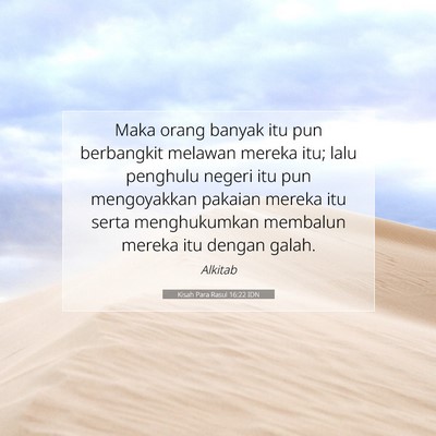 Kisah Para Rasul 16:22 IDN Gambar Ayat Alkitab