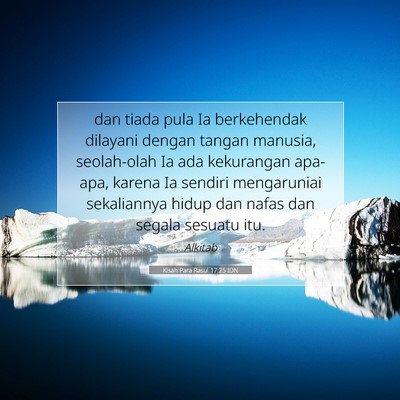 Kisah Para Rasul 17:25 IDN Gambar Ayat Alkitab