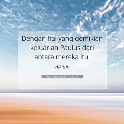 Kisah Para Rasul 17:33 Ayat Alkitab Dijelaskan