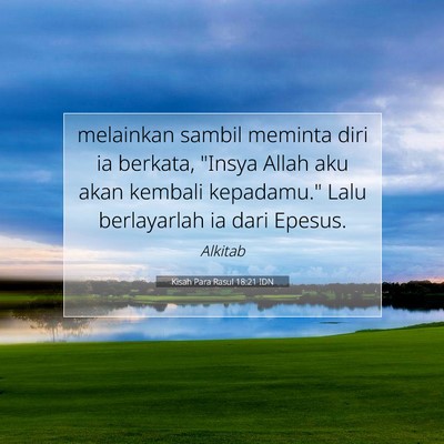 Kisah Para Rasul 18:21 Ayat Alkitab Dijelaskan