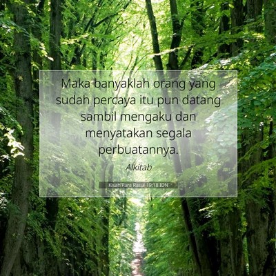 Kisah Para Rasul 19:18 IDN Gambar Ayat Alkitab