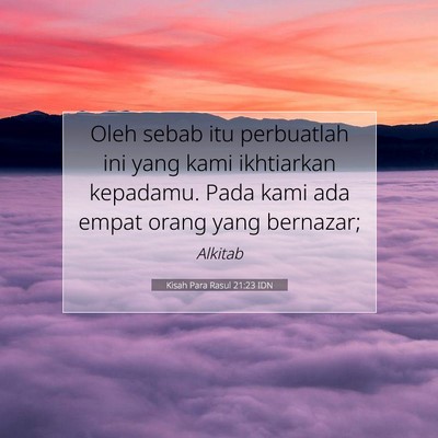 Kisah Para Rasul 21:23 Ayat Alkitab Dijelaskan