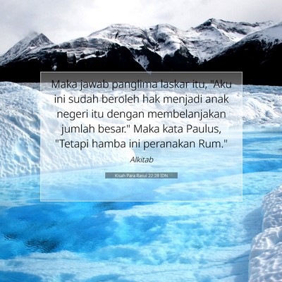 Kisah Para Rasul 22:28 Ayat Alkitab Dijelaskan